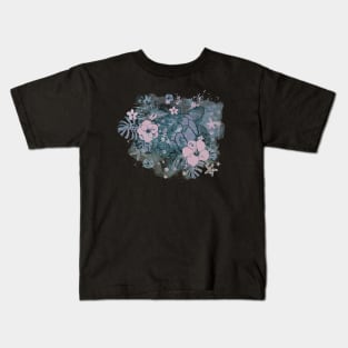 Sea Turtle Floral 5 Kids T-Shirt